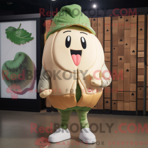 Cream Melon mascot costume...