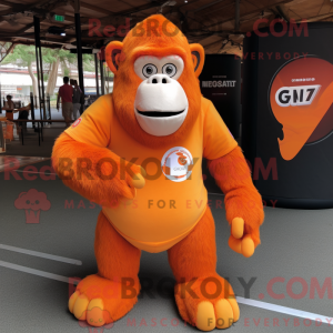 Orange Gorilla mascot...