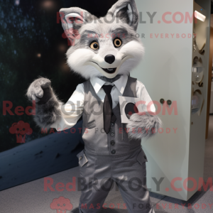 Silver Fox-maskotdraktfigur...