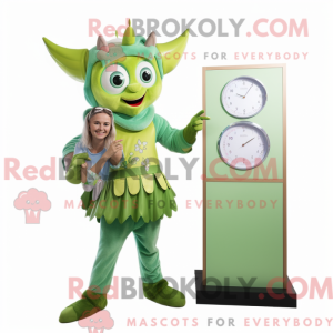 Green Tooth Fairy maskot...