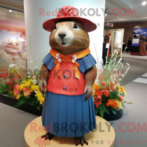 Postava maskota Capybara...