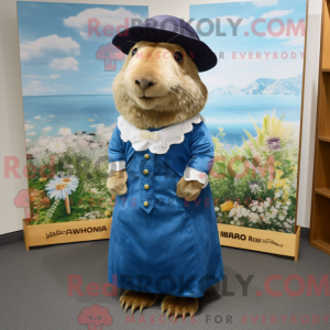 Capybara-Maskottchen-Kostüm...