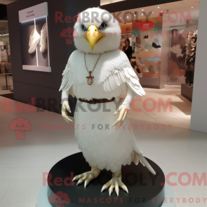 White Hawk mascot costume...