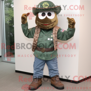 Brown Green Beret mascotte...