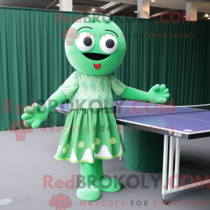 Grönt bordtennisbord...