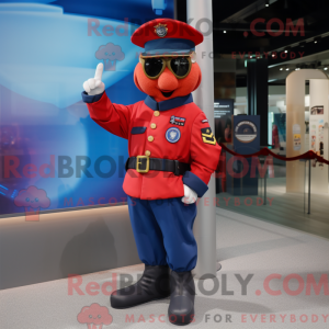 Red Navy Soldier maskot...