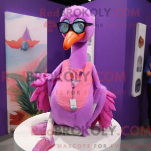 Lavender Flamingo mascot...