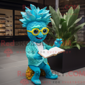 Turquoise Pineapple mascot...