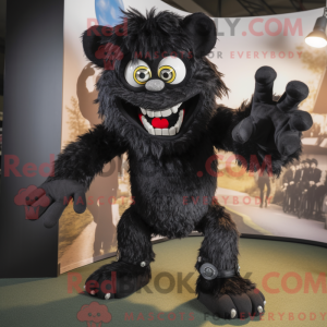 Black Demon-mascottekostuum...