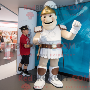 White Roman Soldier mascot...