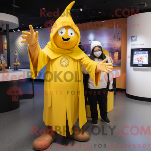 Yellow Magician mascot...