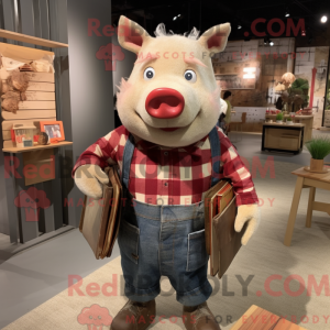 Rust gris maskot kostume...