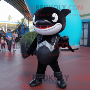 Black Killer Whale mascot...