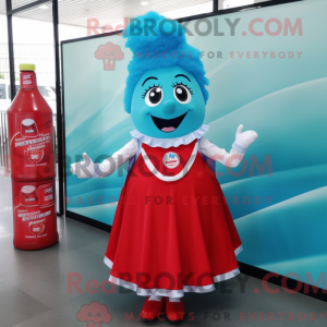 Cyan Bottle Of Ketchup...