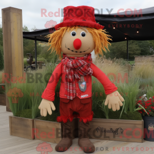 Red Scarecrow mascot...