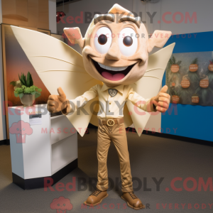 Tan Tooth Fairy maskot...