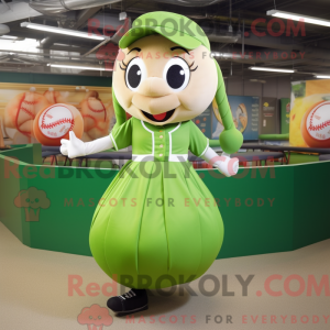 Olive Baseball Ball mascot...