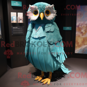 Teal Owl máscara de máscara...
