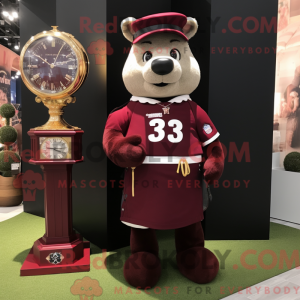 Maroon Hourglass maskot...