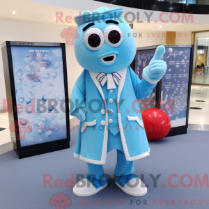 Sky Blue Candy maskot...