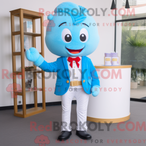 Sky Blue Candy maskot...