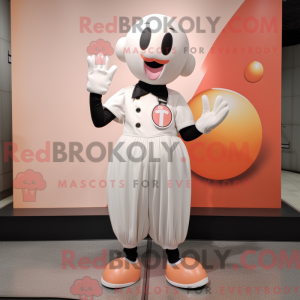 Peach Mime mascot costume...