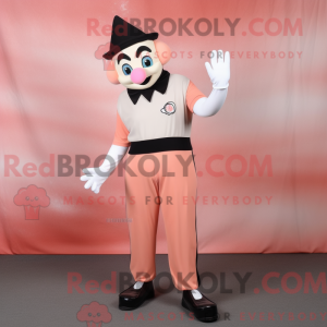 Peach Mime mascot costume...