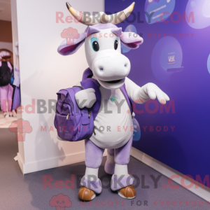 Lavender Zebu mascot...