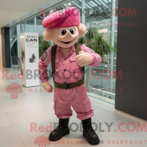 Pink Commando mascot...