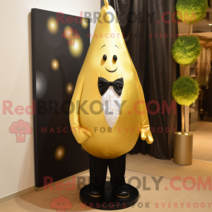 Gold Pear mascot costume...