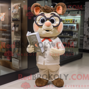 Beige Apricot mascot...