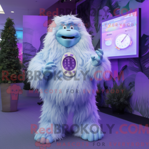 Lavender Yeti mascot...