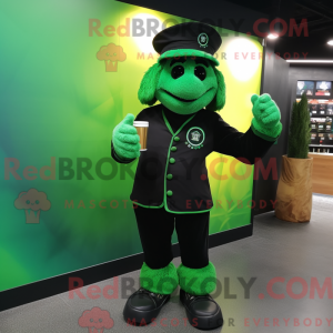 Black Green Beer mascot...