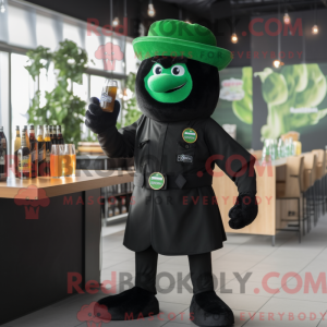 Black Green Beer mascot...