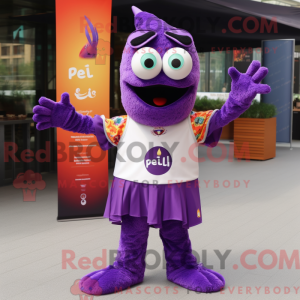 Purple Paella mascot...