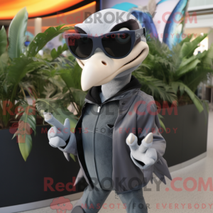 Grå Dimorphodon maskot...