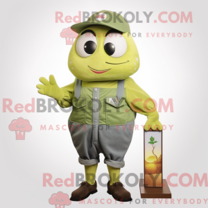 Olive Ray mascot costume...