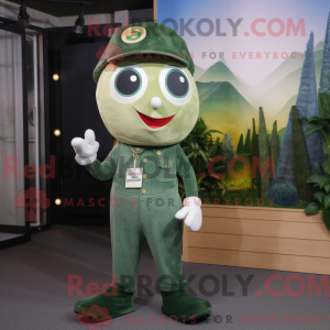 Olive Ray mascot costume...