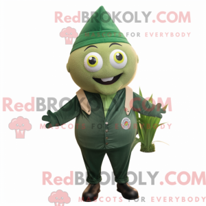Olive Ray mascot costume...
