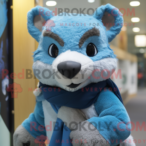 Blaumarder-Maskottchen-Kost...