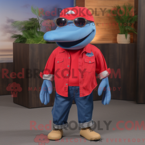 Red Pukkelhval maskot...