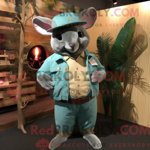 Teal Chinchilla mascot...