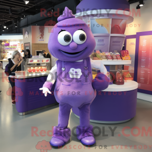 Purple Ice Cream mascot...