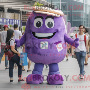 Máscara de sorvete roxo...