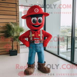 Red Hourglass mascot...