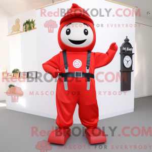 Red Hourglass mascot...