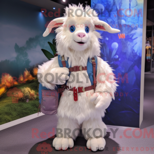 Angora Goat maskot kostume...