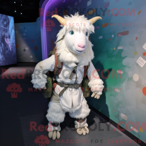 Angora Goat mascot costume...