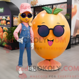 Costume de mascotte Peach...