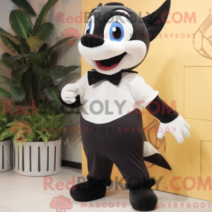 Cream Killer Whale mascot...